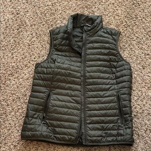 Eddie Bauer Olive Green Quilted Vest